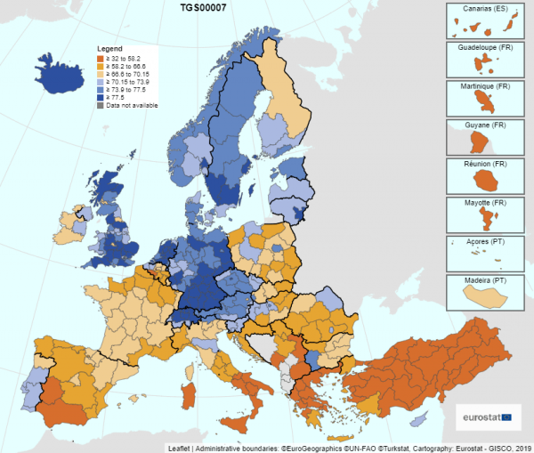 Occupati per regione
